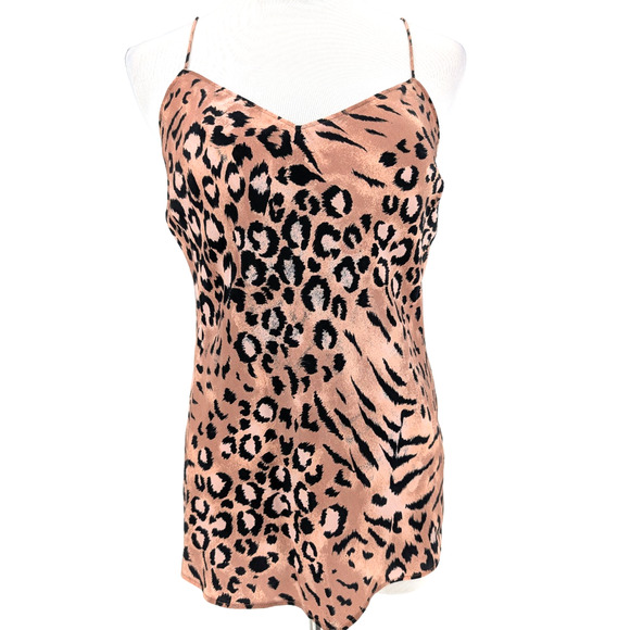 Y2K Paige‎ Cicely Silk Leopard Mobwife Maximalist Glam Fairy Grunge Camisole XS - Picture 7 of 14